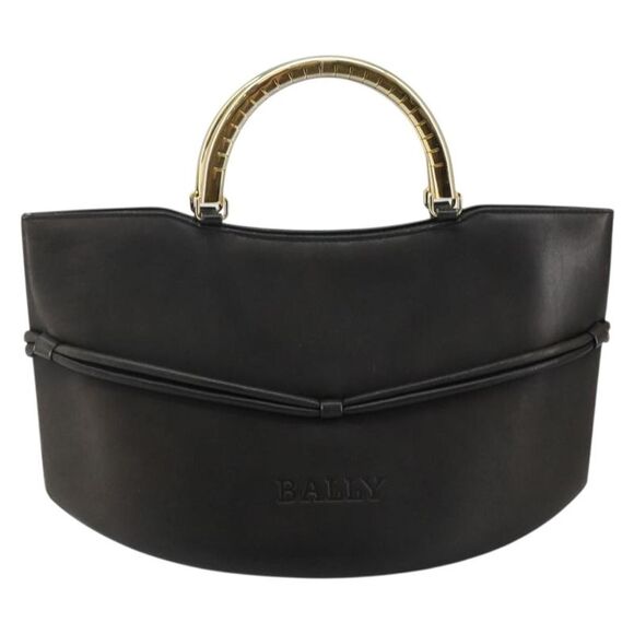Bally Handbag Leather Black Leather Handbag - Picture 2 of 16